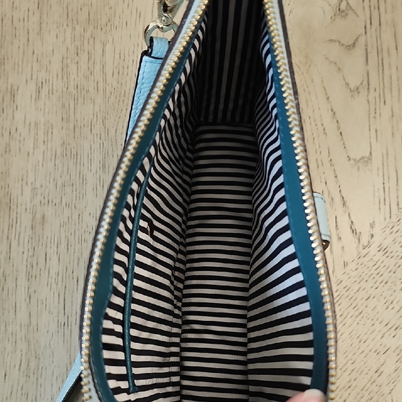 Seafoam Green Kate Spade Crossbody Bag with Slim Profile and Adjustable Strap - Picture 7 of 14